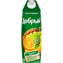 Нектар ДОБРЫЙ Мультифрукт из смеси фруктов т/пак. (Россия) 1L