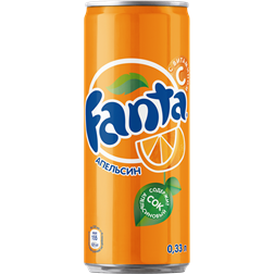 Напиток б/а FANTA Фанта Апельсин сильногаз. ж/б (Россия) 0.33L