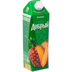 Нектар ДОБРЫЙ Ананасовый т/пак. (Россия) 1L