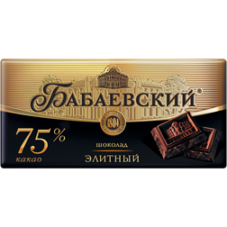 Шоколад БАБАЕВСКИЙ элитный 75% какао (Россия) 100г