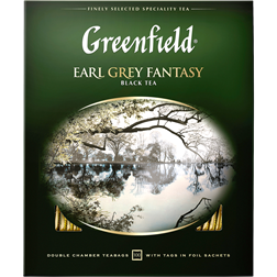 Чай черный GREENFIELD Earl Grey Fantasy Ар Берг к/уп (Россия) 100пак