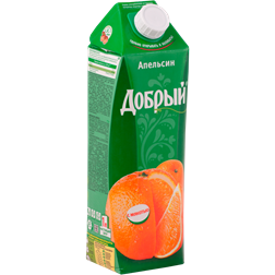 Нектар ДОБРЫЙ Апельсин т/пак. (Россия) 1L