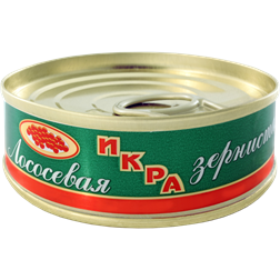Икра ПУТИНА лососевая зернистая 1 сорт (Россия) 95г