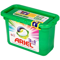 Гель капсулы ARIEL Color&Style Авт (Франция) 15шт