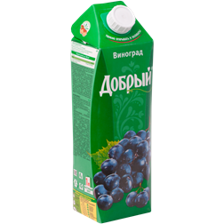 Нектар ДОБРЫЙ Виноград т/пак. (Россия) 1L
