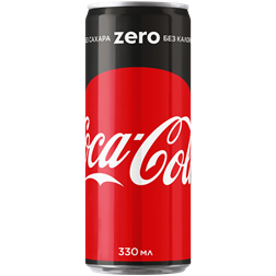 Напиток б/а COCA-COLA без сахара газ. ж/б (Россия) 0.33L