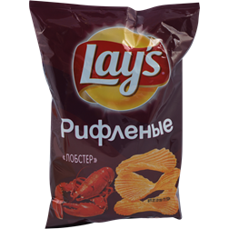 Чипсы LAY'S Лобстер рифленые (Россия) 150г