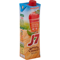 Сок J-7 из яблок с мякотью д/д.п. т/пак. (Россия) 0.97L