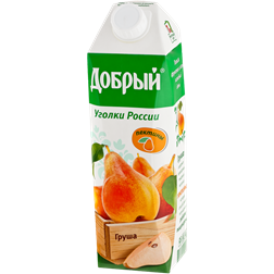 Нектар ДОБРЫЙ Уголки России Грушевый т/пак. (Россия) 1L