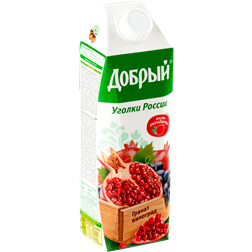 Нектар ДОБРЫЙ Уголки России Виноград Гранат т/пак. (Россия) 1L